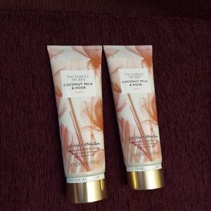 Victoria's secret coconut milk & rose body lotions ×2